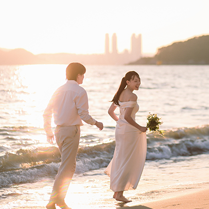 부산 해운대해변-전문 사진작가와 함께하는 60분 프라이빗 비치 촬영 